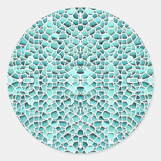 Sticker Rond Mosaïque (Devant)