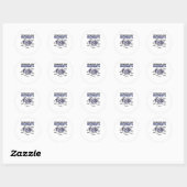 Sticker Rond Mosaïque Axolotl Explication Anatomie D'Un Axolotl (Feuille)