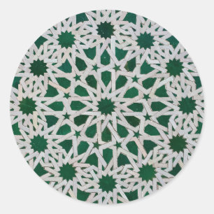 Sticker Rond Mosaïque marocaine vintage
