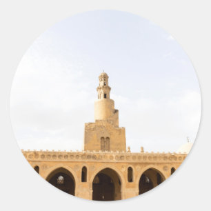 Sticker Rond Mosquée Ibn Tulun Le Caire Égypte