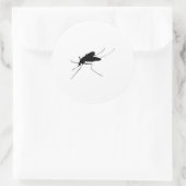 Sticker Rond Mosquito Silhouette Nuisance insecte/insecte nuisi (Sac)
