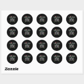 Sticker Rond Most Likely Organize Christmas Xmas Family Matchin (Feuille)