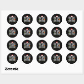 Sticker Rond Most Likely To Eat Santas (Feuille)