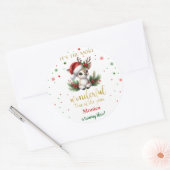 Sticker Rond Most wonderful time christmas birthday (Enveloppe)