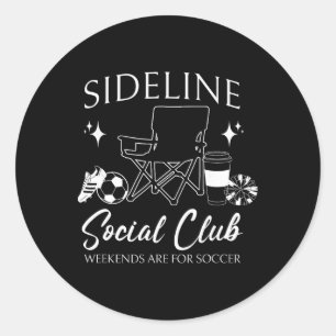 Sticker Rond Mot de club social de femmes de côté de maman de f