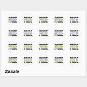 Sticker Rond Mot d'orgueil agender (Feuille)