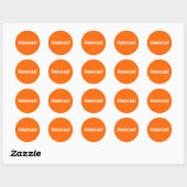 STICKER ROND MOT ÉTOILE ASEXUÉ (Feuille)