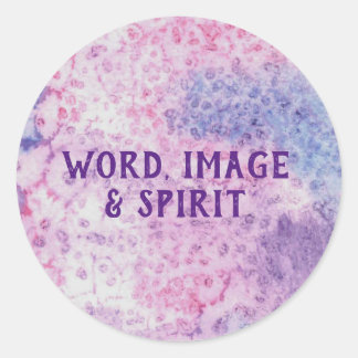 Sticker Rond Mot, image et esprit