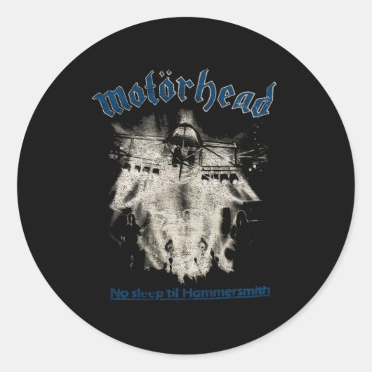 Sticker Rond Motã En-Tête Pas De Sommeil Til Hammersmith (Devant)