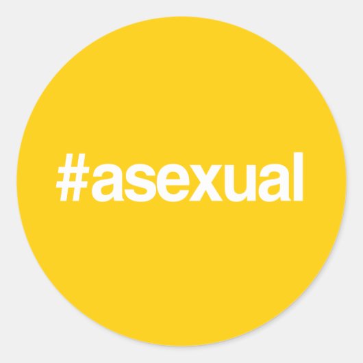 STICKER ROND MOTCLÉ ASEXUÉ (Devant)