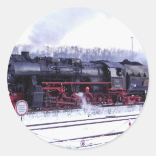 Sticker Rond moteur de station de locomotive ferroviaire de