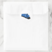Sticker Rond Moteur de train bleu : (Sac)