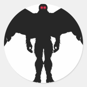Sticker Rond Moth Man