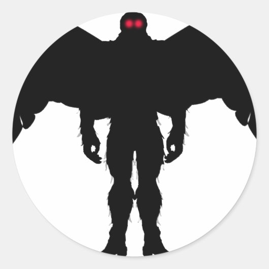 Sticker Rond Moth Man (Devant)
