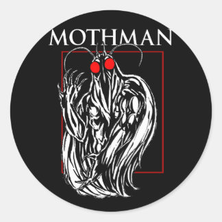 Sticker Rond Mothman