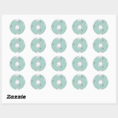 Sticker Rond Motif (Feuille)