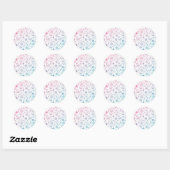 Sticker Rond motif (Feuille)
