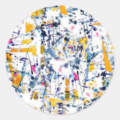 Sticker Rond motif Abstrait (Devant)