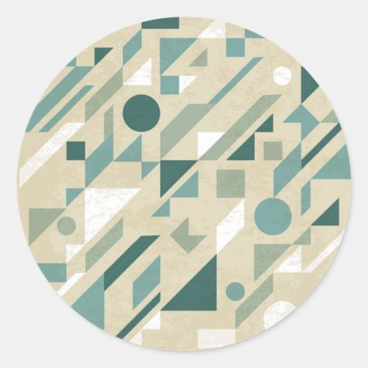 Sticker Rond motif Abstrait (Devant)