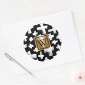 Sticker Rond Motif Abstrait (Enveloppe)