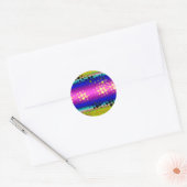 Sticker Rond Motif Abstrait coloré (Enveloppe)