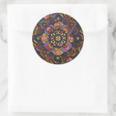 Sticker Rond Motif Abstrait coloré (Sac)