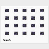 Sticker Rond Motif Abstrait Whimsigoth Classique (Feuille)
