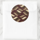 Sticker Rond Motif africain de la peau de guépard (Sac)
