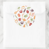 Sticker Rond Motif alimentaire (Sac)