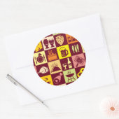 Sticker Rond Motif alimentaire (Enveloppe)