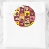 Sticker Rond Motif alimentaire (Sac)