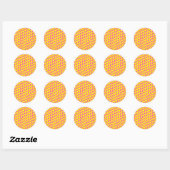 Sticker Rond Motif anarchique (Feuille)