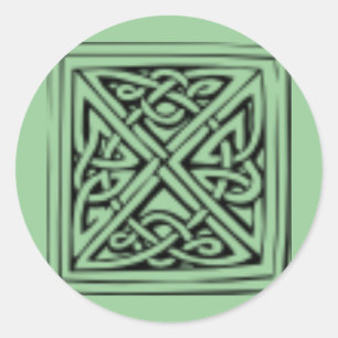 Sticker Rond Motif architectural