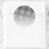 Sticker Rond Motif Artsy noir et blanc Moiré (Sac)