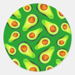 Sticker Rond motif aux agrumes de fruits juteux