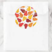Sticker Rond Motif avec poires (Sac)
