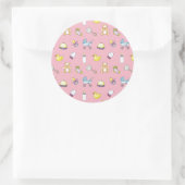 Sticker Rond Motif baby shower (Sac)