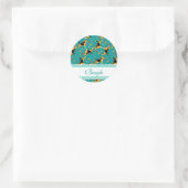 Sticker Rond Motif Beagle (Sac)