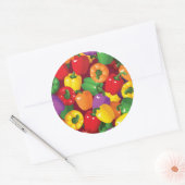 Sticker Rond Motif Bell Pepper (Enveloppe)