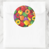 Sticker Rond Motif Bell Pepper (Sac)