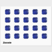 Sticker Rond Motif bleu (Feuille)