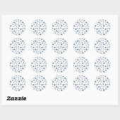 Sticker Rond Motif Blueberry (Feuille)