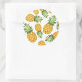 Sticker Rond Motif Cartoon Ananas (Sac)