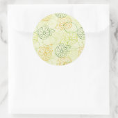 Sticker Rond Motif citron (Sac)