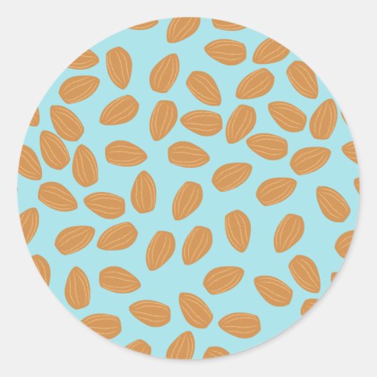 Sticker Rond Motif d'amandes (Devant)