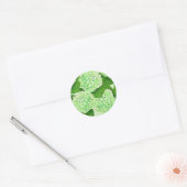 Sticker Rond Motif d'aquarelle Hydrangea (Enveloppe)