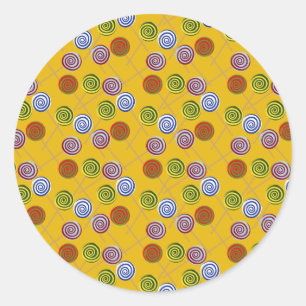 Sticker Rond Motif de bonbons motif Lollies lollipop 15