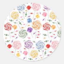 Motif de bonbons sucettes Coloré