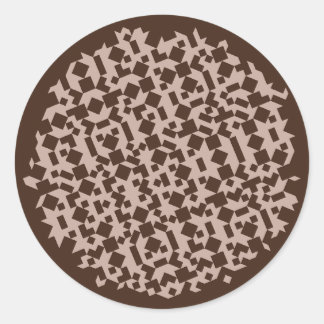 Sticker Rond Motif de cacao