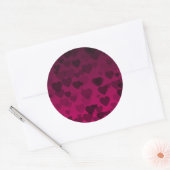 Sticker Rond Motif de coeur 18 (Enveloppe)